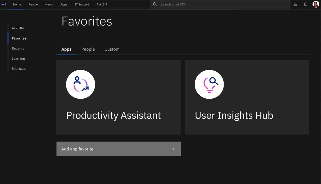 App icons for two internal AI applications