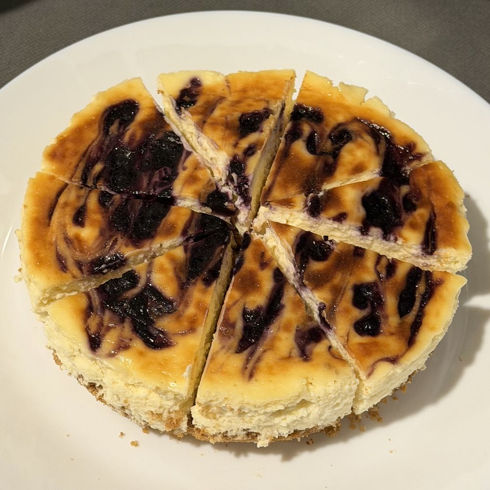 Blueberry cheesecake