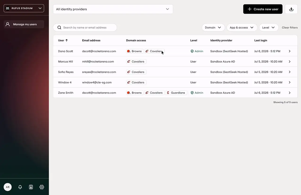 New change access flow
