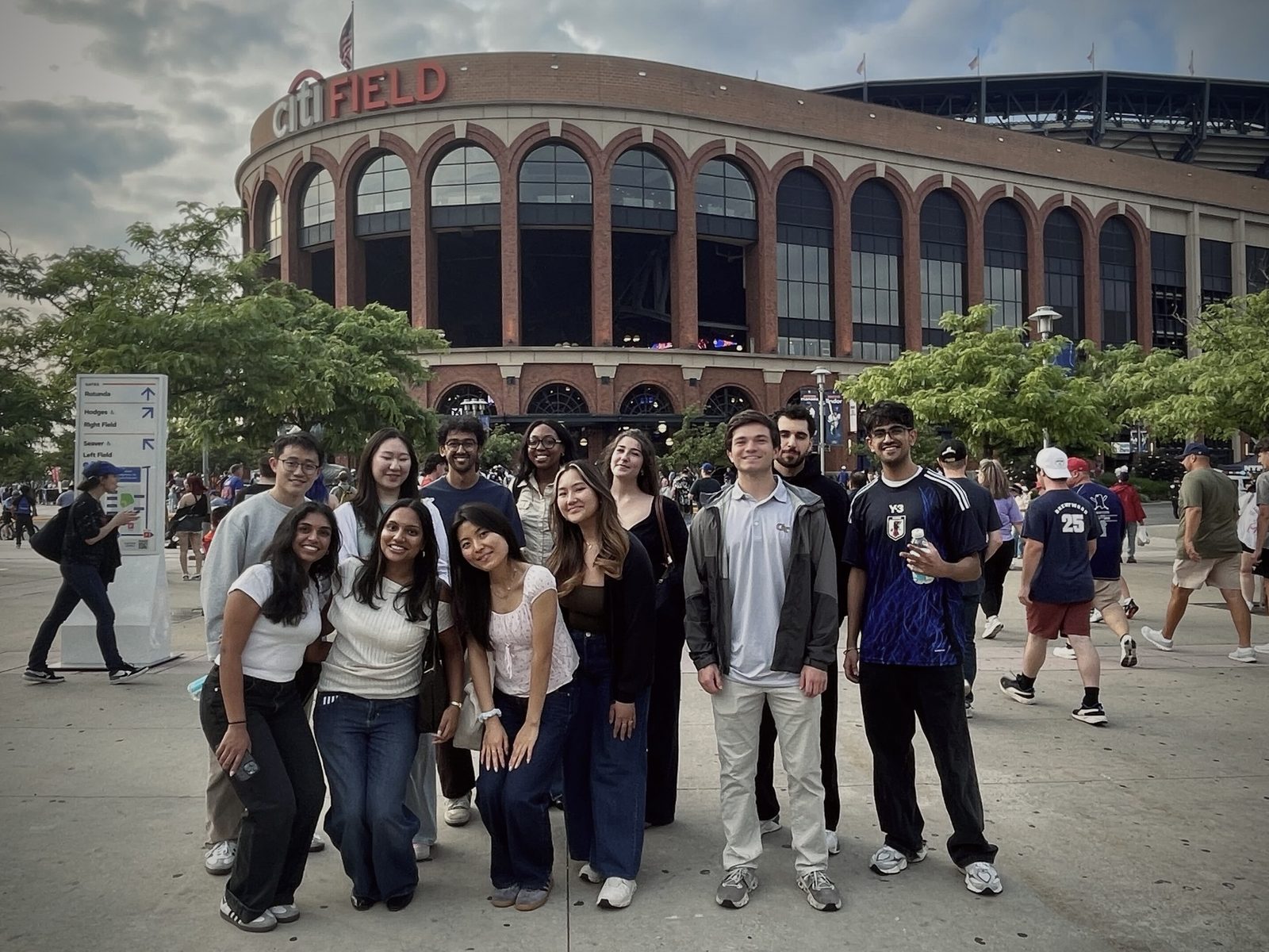 The intern cohort at a Mets game